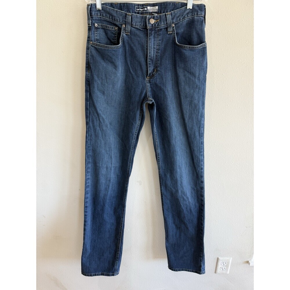Carhartt Regular Fit Men’s Denim Jeans Workwear Straight Leg 32 X 36
